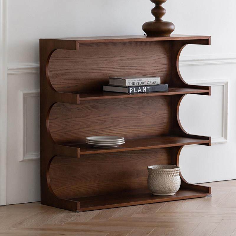 润家家居中古置物架落地陈列柜靠墙书架两用茶几边柜客厅卧室层架,住宅家具,家用陈列柜,淘宝优惠券,粉丝福利购,淘宝优惠卷