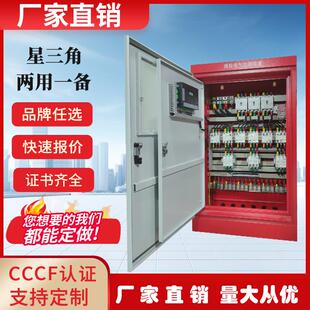 消防水泵控制柜消火栓喷淋泵控制柜机械应急双电源控制箱双门IP55