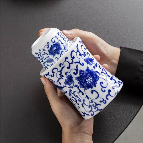陶瓷温酒壶家用烫酒器中式暖热酒具三两白酒黄酒温酒器酒杯小套装