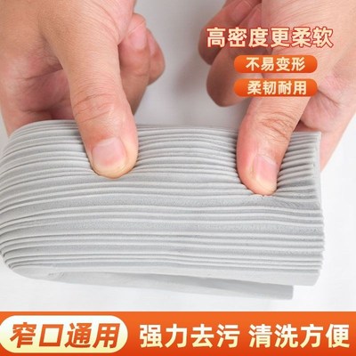 10个拖把替换拖把头海绵通用拖布头胶棉挤水吸水卡扣对折式墩布头