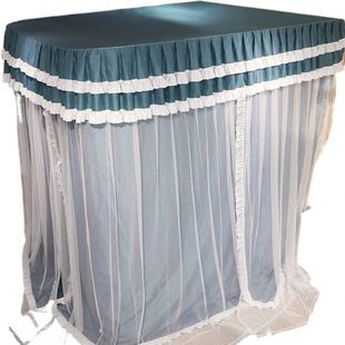 家用型导轨蚊帐双层帐纱床幔遮光公主风卧室三开门加密加厚蚊帐