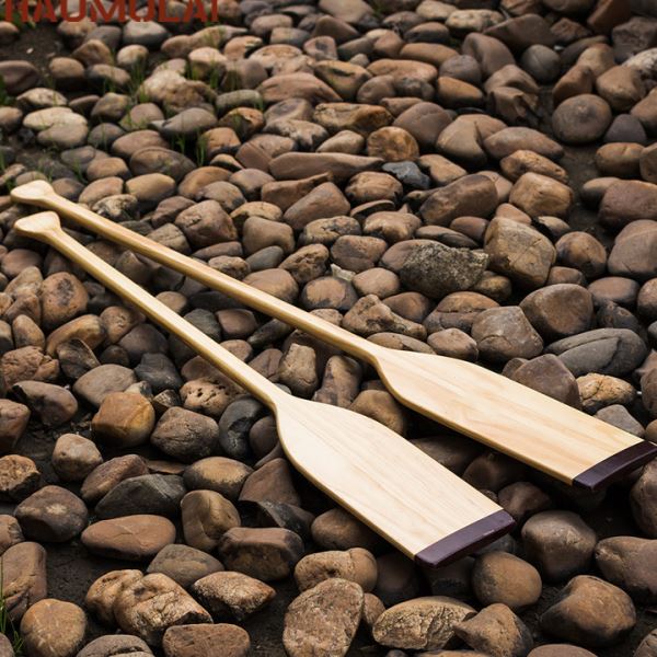 木质船桨划桨1/1.5米上漆款双人桨皮划艇龙船桨道具礼品木浆