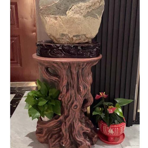 花架中式花盆架子室内客厅阳台复古花几盆景仿木落地底座装饰摆件