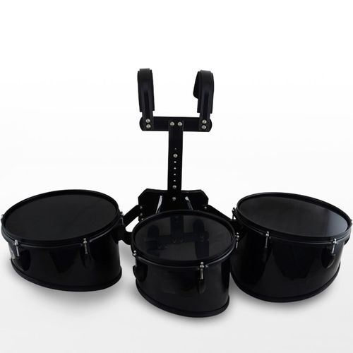 爵士朗 黑色行进背架小军鼓 背架三联鼓 小军鼓