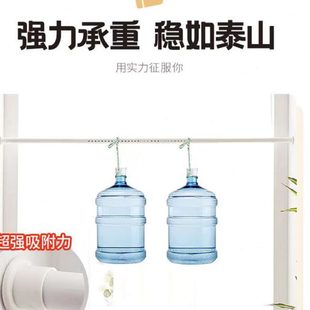 伸缩窗帘杆弹簧杆罗马杆穿杆晾衣杆免钉杆收缩杆其 厂促免打孔安装