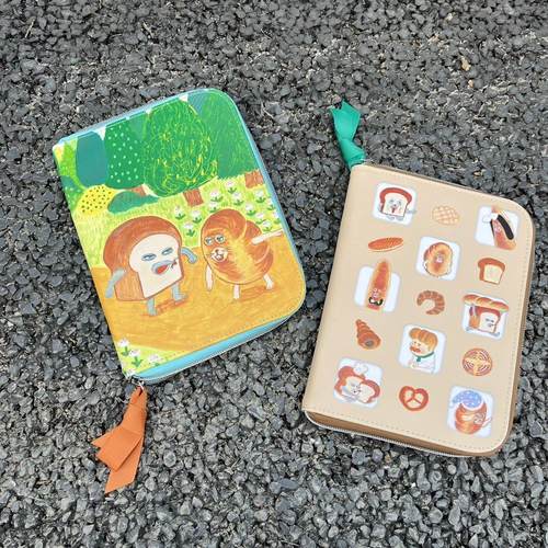 面包小偷 证件卡包可爱卡通多功能大容量票据整理收纳包手帐本