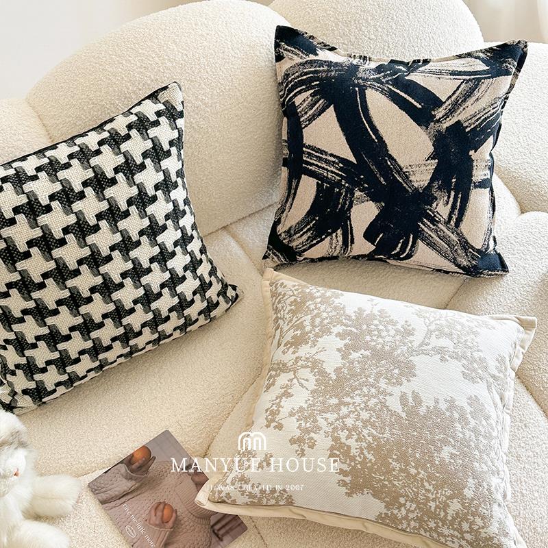 蔓越家 巴黎公寓 法式复古抱枕样板间软装抱枕套不含芯腰靠枕靠背