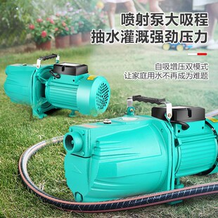 人民喷射泵自吸水泵大吸力抽水泵机家用水井220v增压泵全自动静音