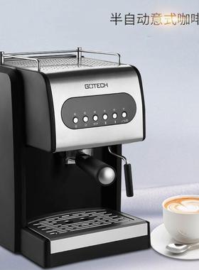 意式咖啡机双头半自动15bar外贸现货家用手动奶泡机CM-6626ME