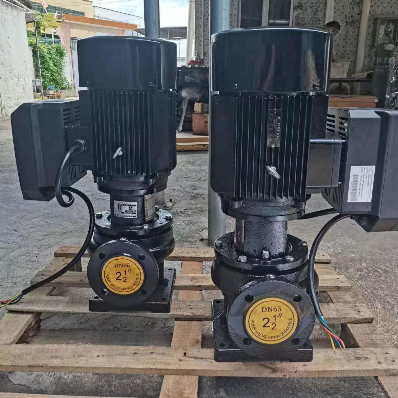 惠州沃德变频电机热水循环水增压泵TD65-50/2压力调节变频管道泵