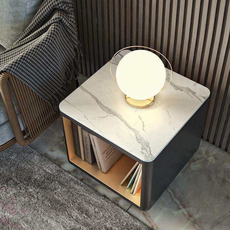 北欧大理石方形边桌床头柜小茶几意式轻奢现代简约沙发角几家具,3C数码配件,USB灯,淘宝优惠券,粉丝福利购,淘宝优惠卷