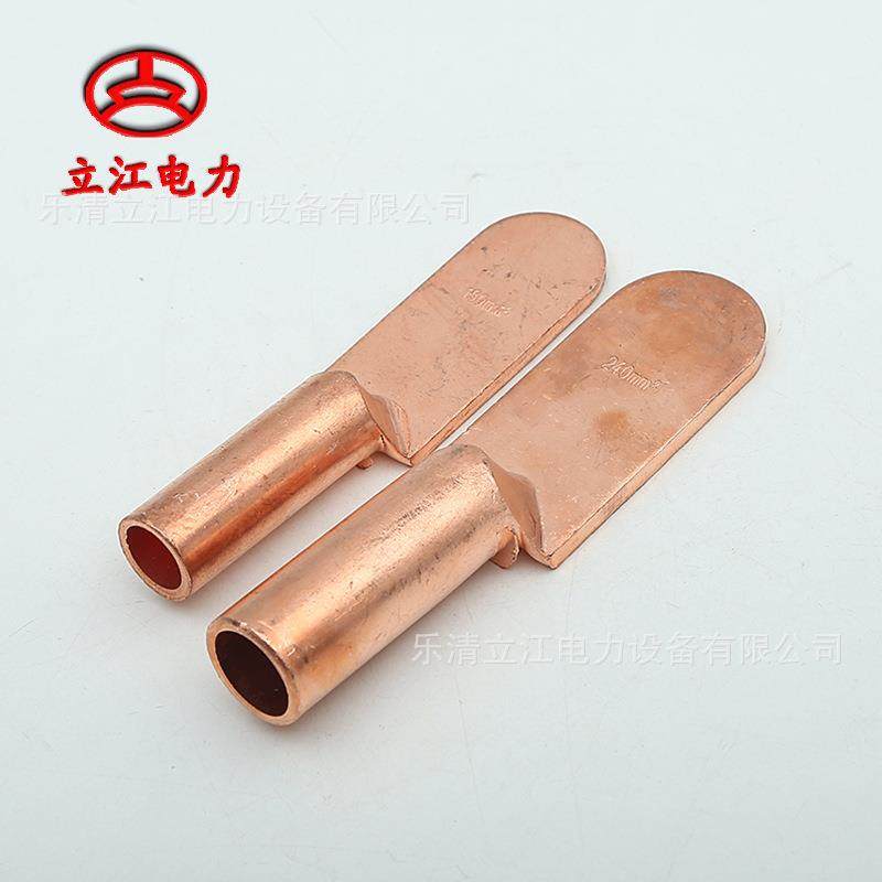 厂家直销DT双眼铜鼻子平板铜鼻子双孔铜接线端子量大优惠