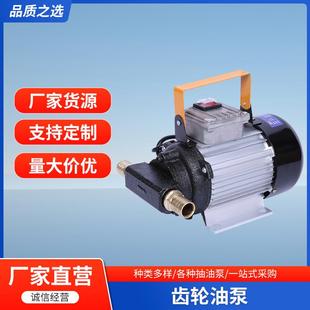 厂家供应220V750W机油抽油泵液压油抽油泵电动自吸式 齿轮泵