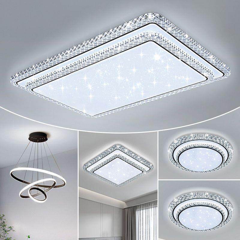 新款客厅主灯新款大气水晶吸顶灯大厅大灯轻奢吊灯具全屋中垒德株