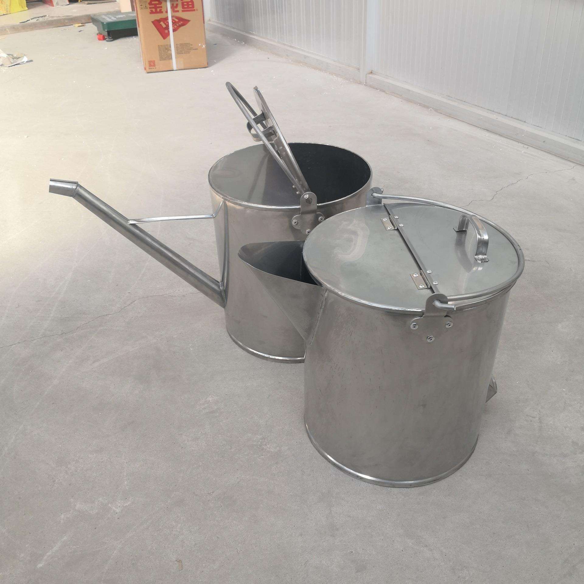 可做圆形不锈钢加油壶石油化工液体专用防腐加油桶15、20L油壶