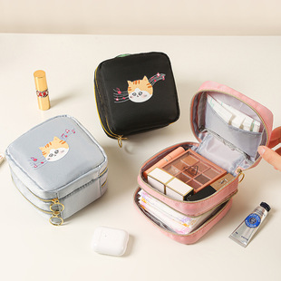 新款 可爱卫生巾收纳包袋子便携随身大容量口红化妆包卫生棉巾月