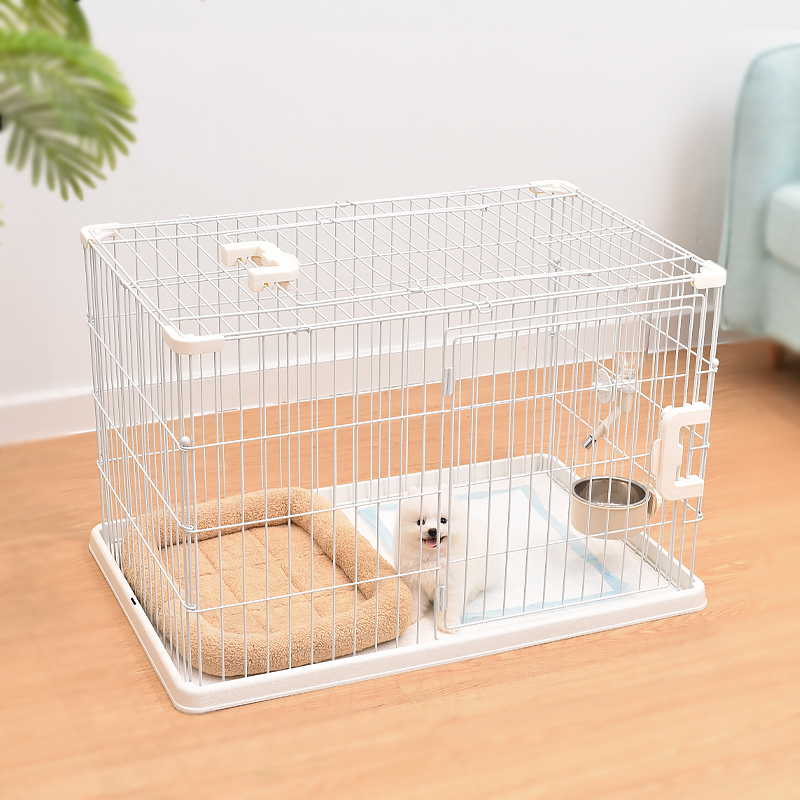 拉士格日式狗笼子小型犬泰迪比熊围栏栏栅室内家用狗别墅宠物用品