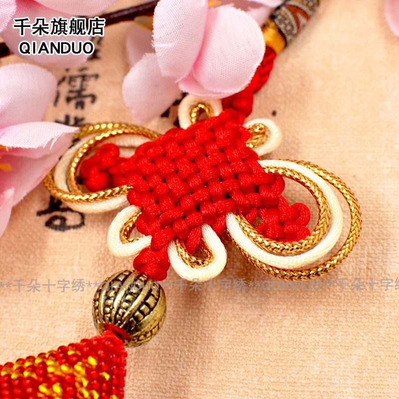 印花珠绣十字绣全珠绣新款十字绣汽车挂件车内小挂件平安福自己绣