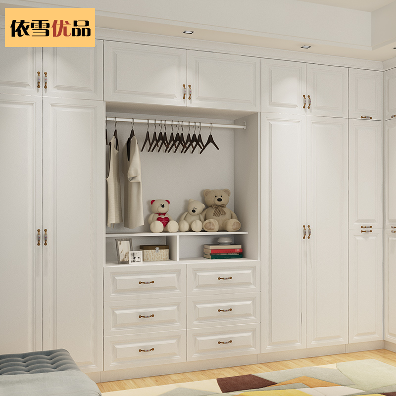 卧室转角衣柜大衣橱整体衣帽间定制欧式衣柜家用卧室收纳储物组合