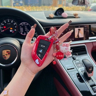适用于宝马新3系钥匙套325li5系530LI刀锋Kitty壳i3车ix3X1X3X5扣