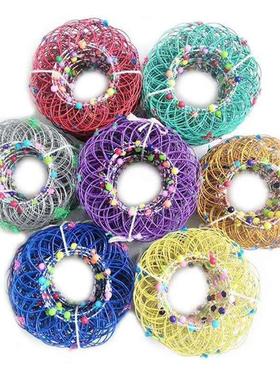 三十六变百变花篮软钢魔术铁环圈儿童怀旧玩具摆件36变铁艺掌中怪