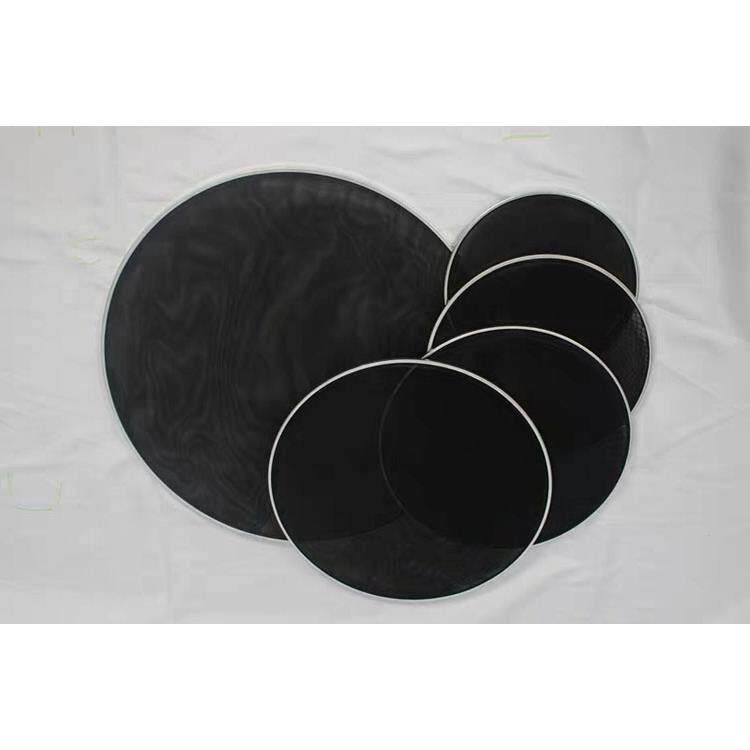 YWPL双层架子鼓静音网皮消音代替鼓皮静音垫 黑色静音网鼓皮