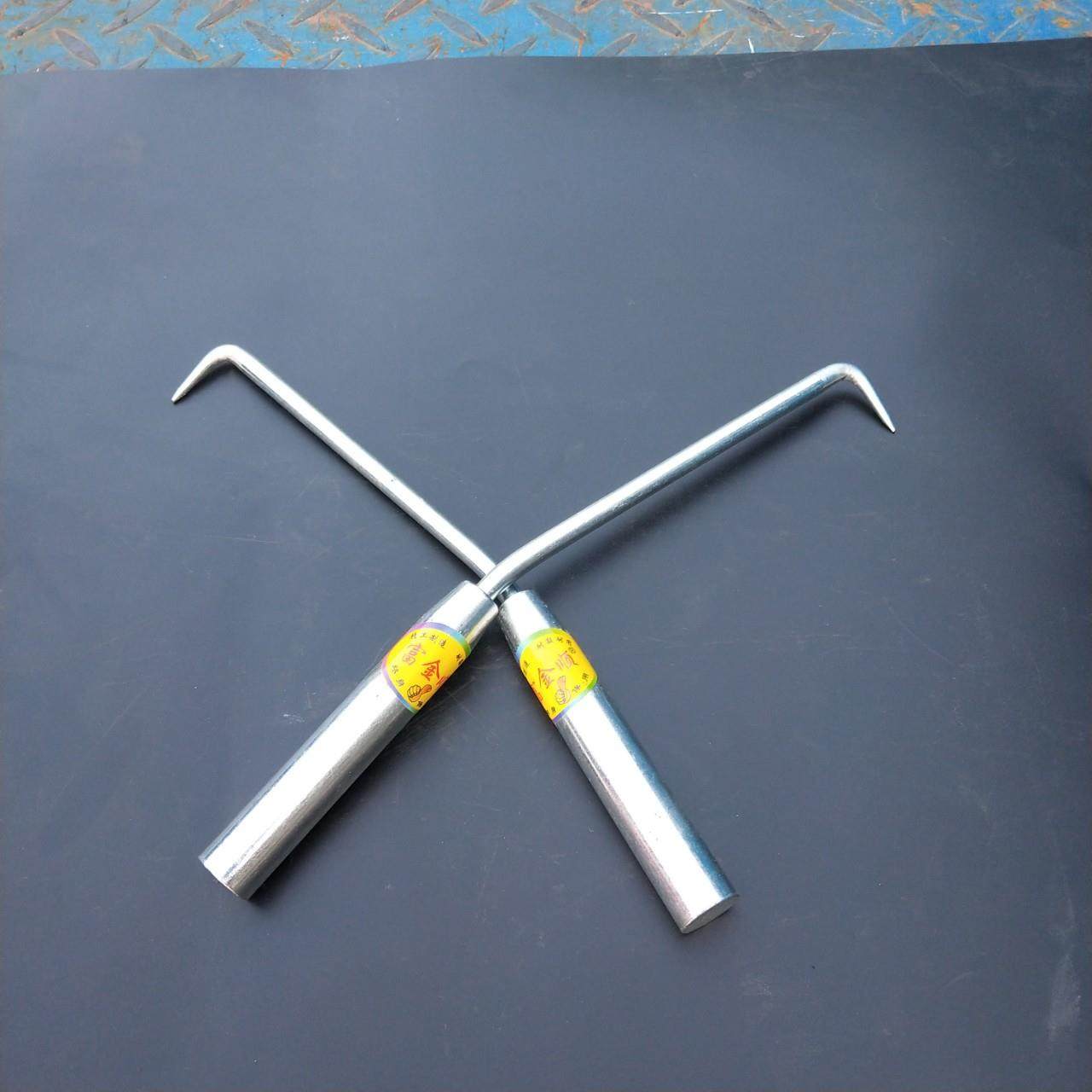 厂家铁实心手柄耐敲耐敲耐款光面捆绑钩扎丝钩大量钢筋钩