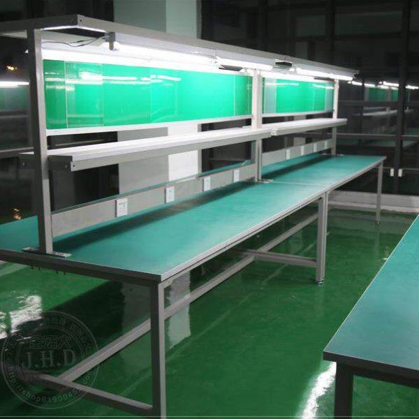 防静电台带灯操作台流水线实验室车间桌双层打包厂家现货,商业/办公家具,线棒货架/工作台,淘宝优惠券,粉丝福利购,淘宝优惠卷