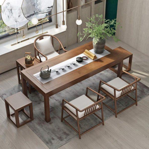 泡茶桌新中式1米8禅意实木茶桌现简约客厅喝茶桌复古茶台公室,商业/办公家具,茶台/茶桌,淘宝优惠券,粉丝福利购,淘宝优惠卷