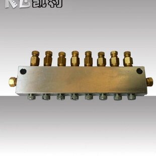 量2B分配阀冲床分油器油排路铝油可调定流- 式型可调节分油器DB铜