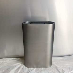 现代家用不锈钢花盆长条形花盆椭圆形花器装饰简约金属花钵大花缸