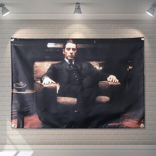 头客厅沙发挂布酒吧墙卧室床教父电影房间装饰美国背景宿舍工作室