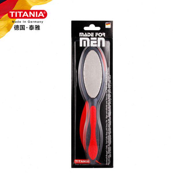 德国原装进口TITANIA/泰雅绅士双面脚锉不锈钢+金刚砂去死皮老茧