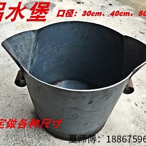 压铸浇铸勺铝铁桶勺汤抬包水水桶舀出堡铝水机配件水桶双人浇铁勺