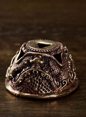 制作杵金刚底座手工铜金刚底座橛圆形供具藏村 尼泊尔现代