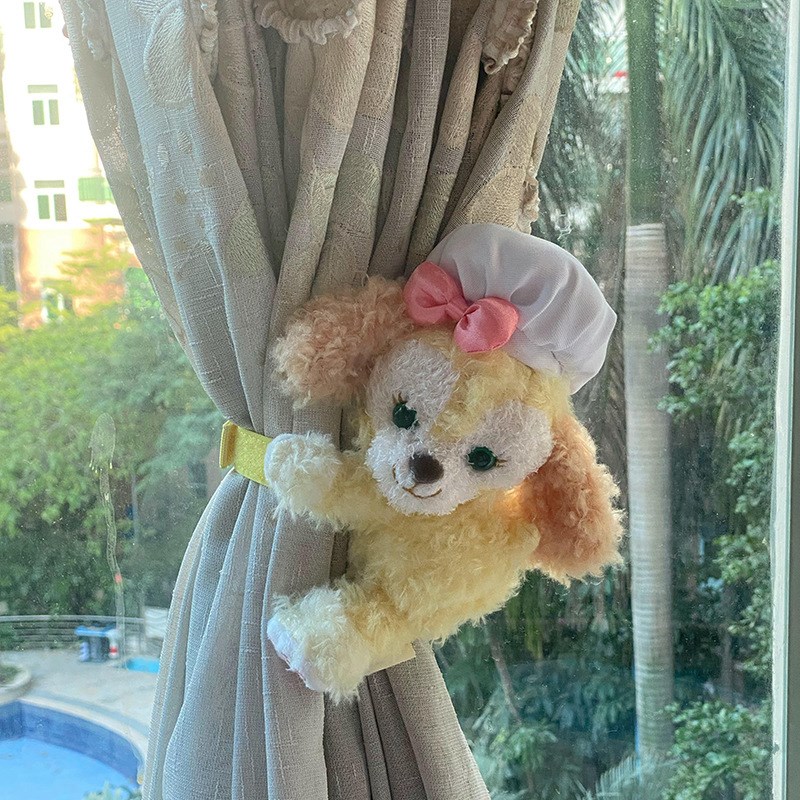 达菲窗帘绑带可爱卡通卧室客厅布置床帘装饰雪莉玫星黛露公仔治愈