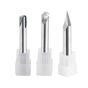 铝用定点中心钻三刃钨钢倒角刀30/40/45/60/90度合金定心钻加长