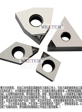 数控刀片开槽断屑PCD金刚石超亮WN08 TN16 VC16 DC11宝石刀头铝铜