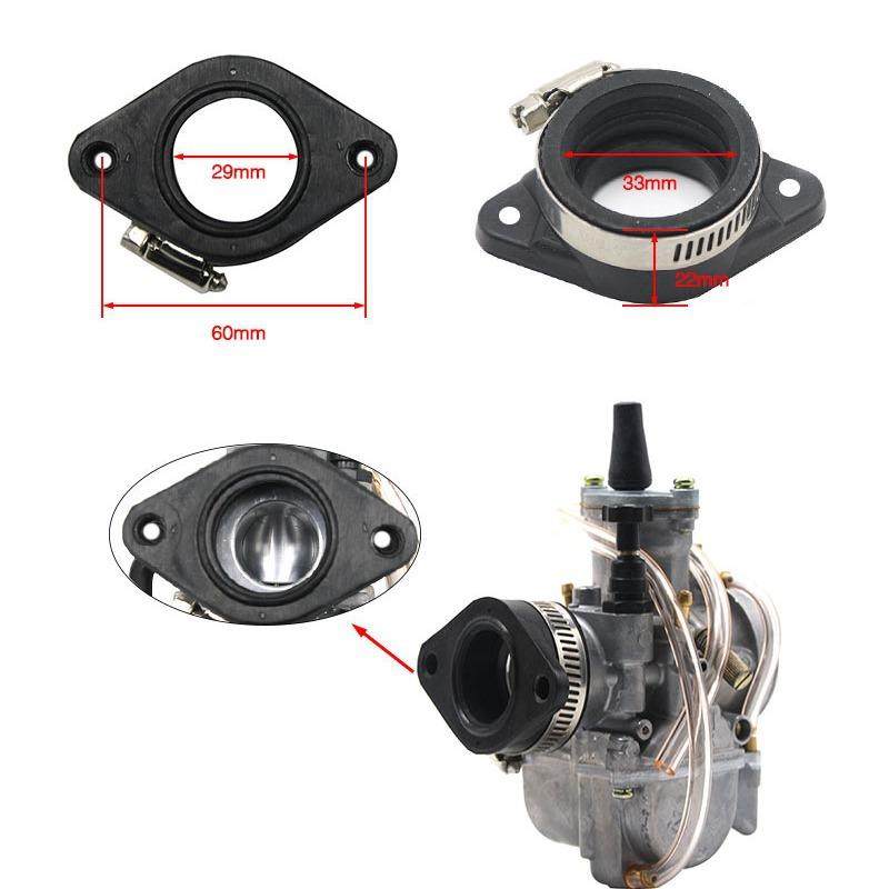 摩托车配件PWK28 34mm化油器接口胶PE28 CVK PZ OKO歧管喉管JOG