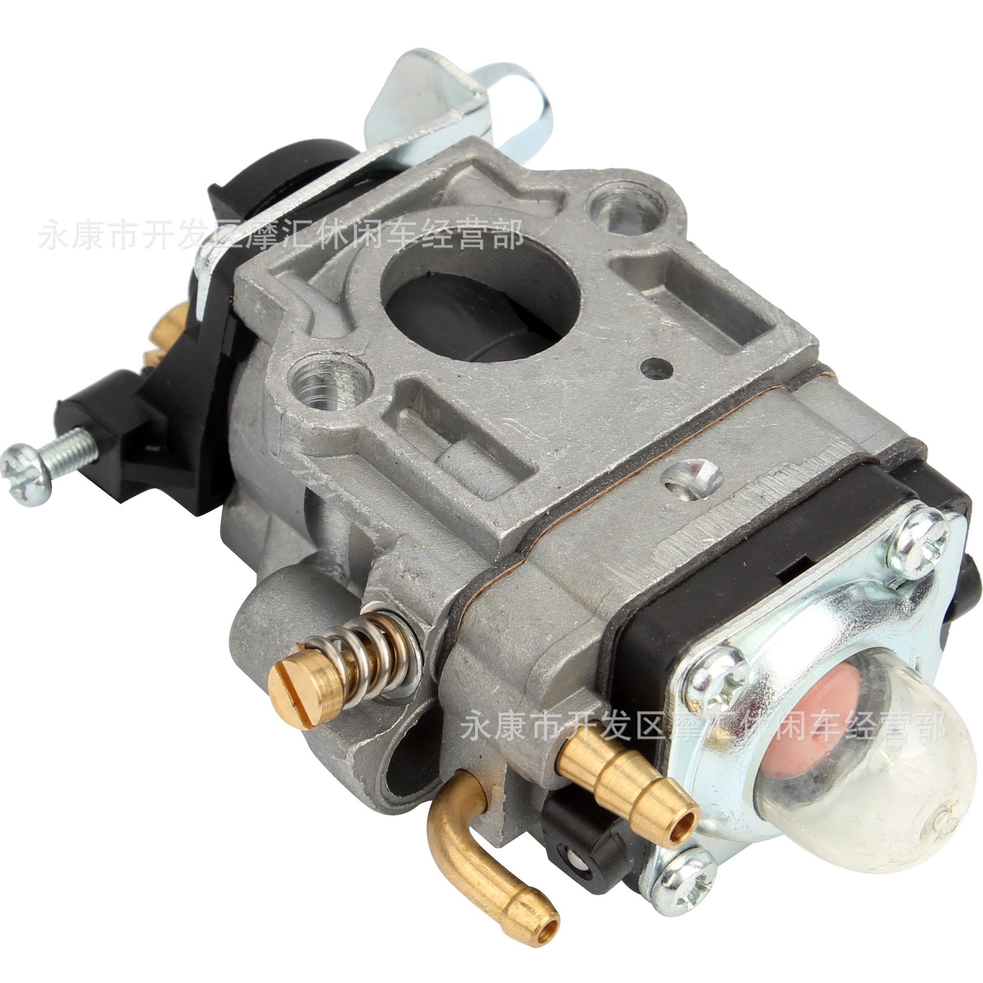 迷你摩托车 43-49CC两冲程发动机汽动滑板车割草机40-5化油器15MM