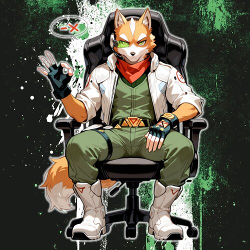原创-星际火狐-詹姆斯·麦克罗德亚克力立牌人形摆件furry福瑞