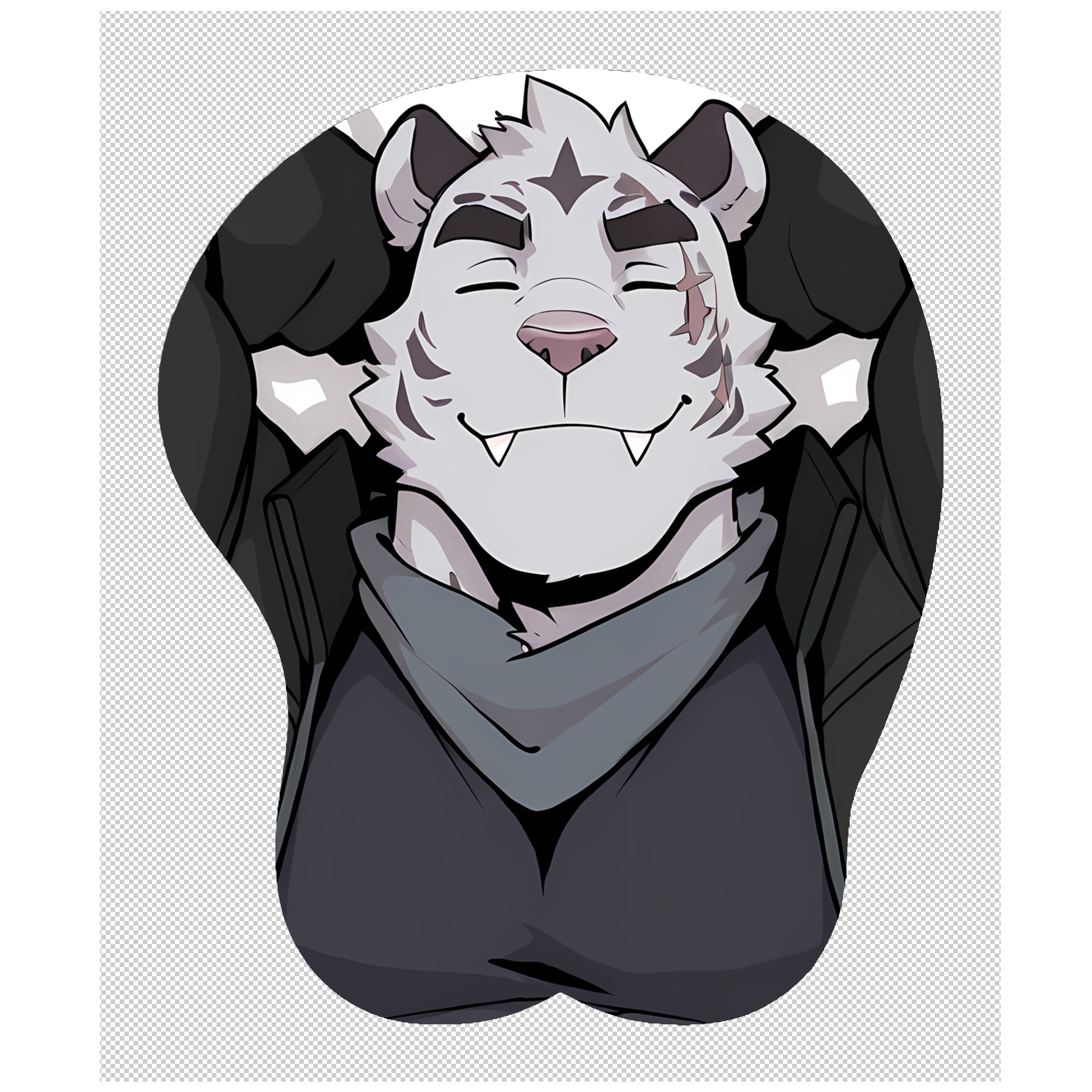 原创-福瑞furry兽人鼠标垫定制肌肉立体3d犹记繁花Axel二次元游戏