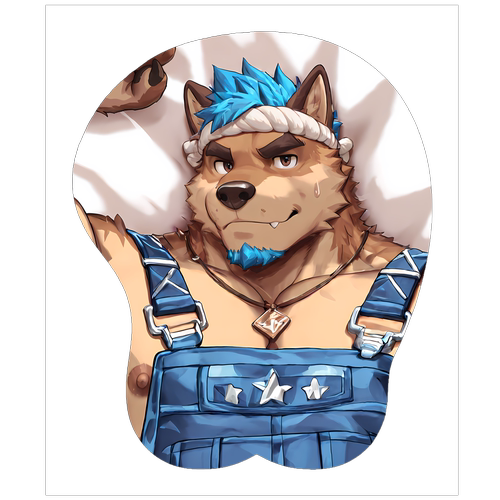 原创-福瑞furry兽人鼠标垫胸肌肉男立体3d硅胶神平-神绊的导师