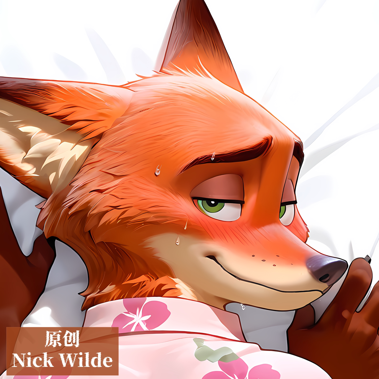 原创-福瑞等身抱枕芯套定制胸腹肌人形枕头疯狂动物城Nick Wilde