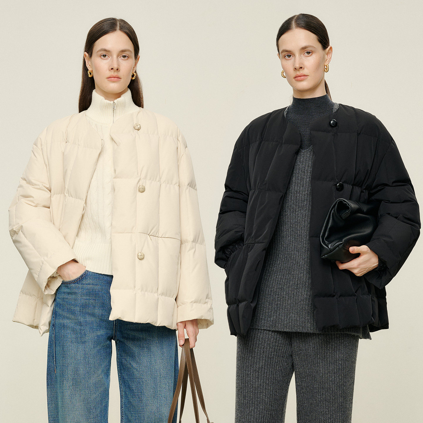 JIXICHEN 小火炉进口sorona/优可丝三防面料白鹅绒轻盈保暖羽绒服