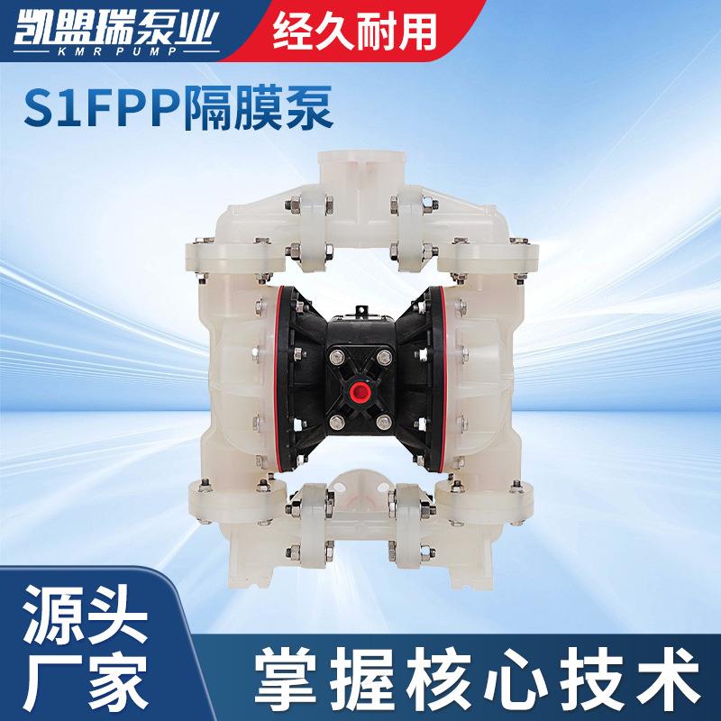 厂家供应S1FB3P2PPS100隔膜泵规格齐全S1FPP塑料隔膜泵工程塑料泵