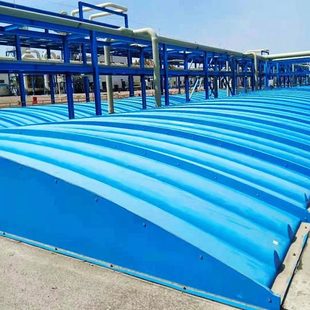 长促玻璃钢污水池盖板拱形盖板集气罩蓄水池除臭罩厌氧池臭气密封