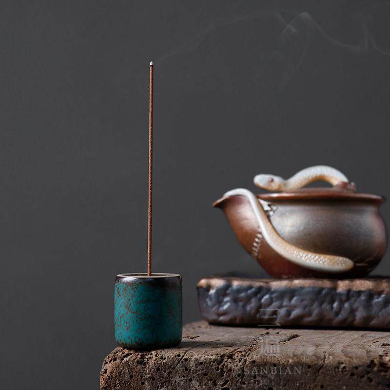简约绿松釉盖置香插茶道功夫茶具茶宠盖子架紫砂壶陶瓷壶盖托