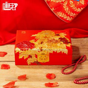 平辈长节庆大容量奢华漆首饰收纳盒遥唐都生日礼物女士器手工精致