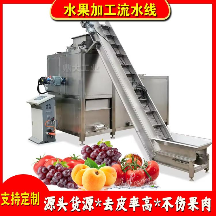 全自动葡萄蒸汽剥皮机速冻葡萄加工设备葡萄罐头加工设备